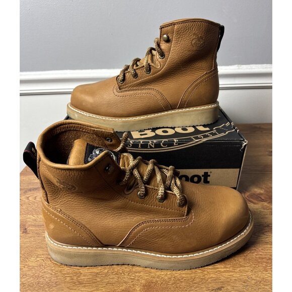 GEORGIA BOOT WEDGE 6" SOFT TOE MEN'S SIZE 12 W WORK BOOTS G6152 - Picture 3 of 9